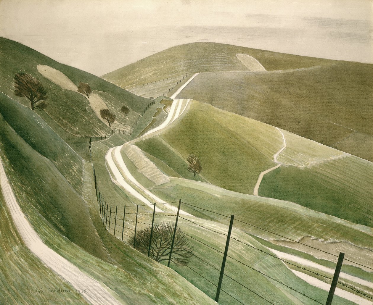 Kreidepfade von Eric Ravilious