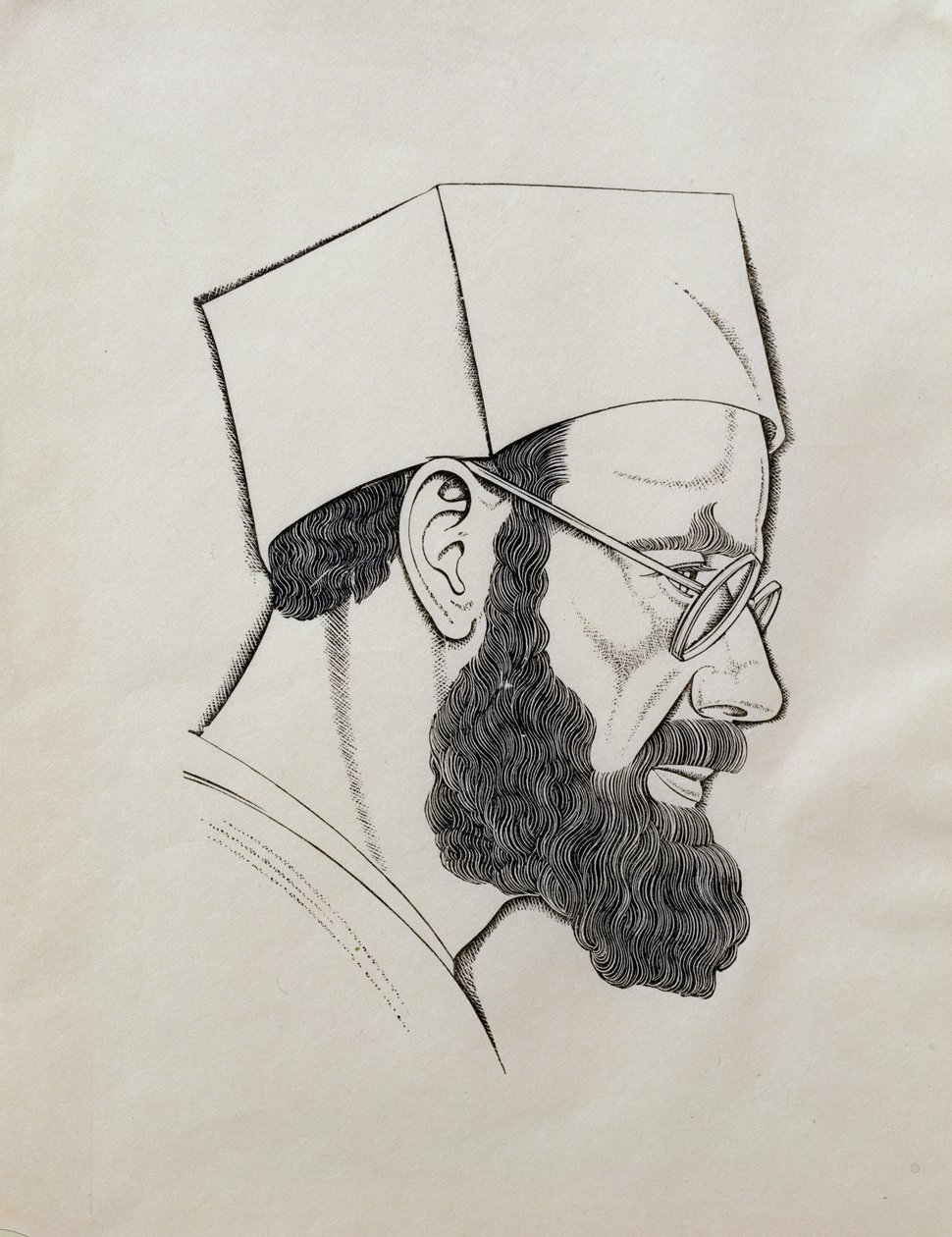 Selbstporträt von Eric Gill