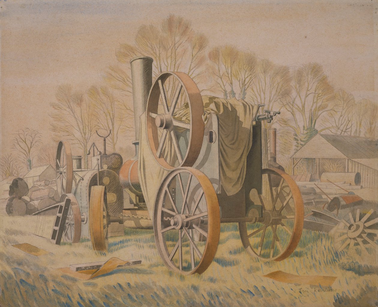 Der Traktor, 1933 von Eric Ravilious