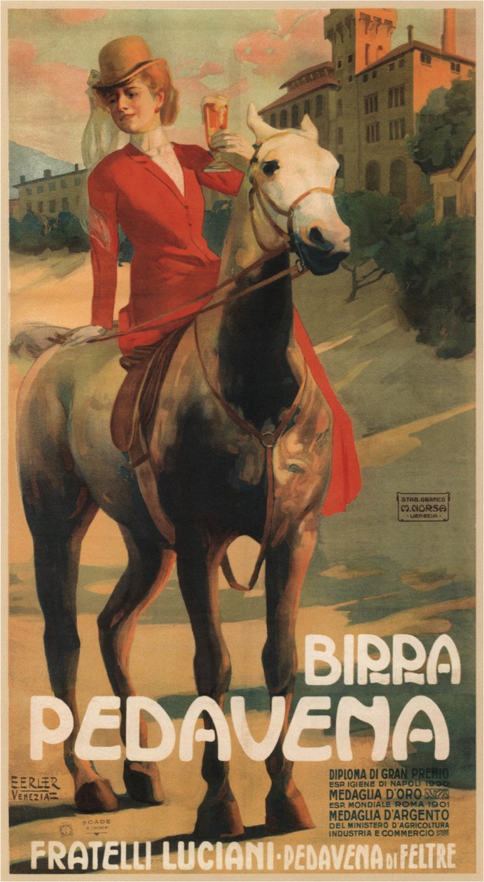 Birra Pedavena, 1900er-1910er von Erich Erler