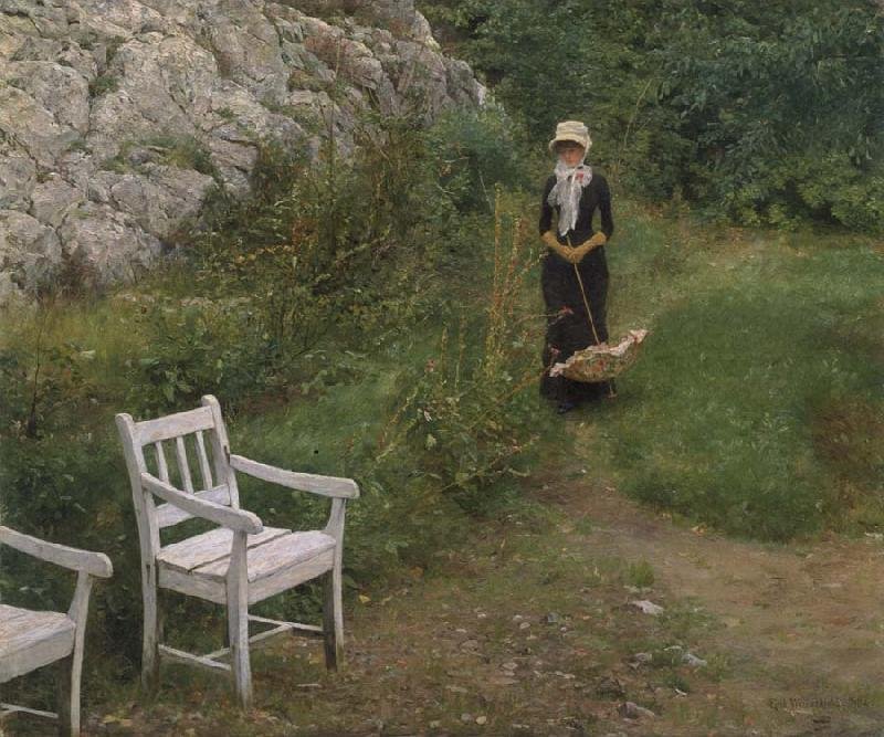 In familiärer Umgebung von Erik Theodor Werenskiold