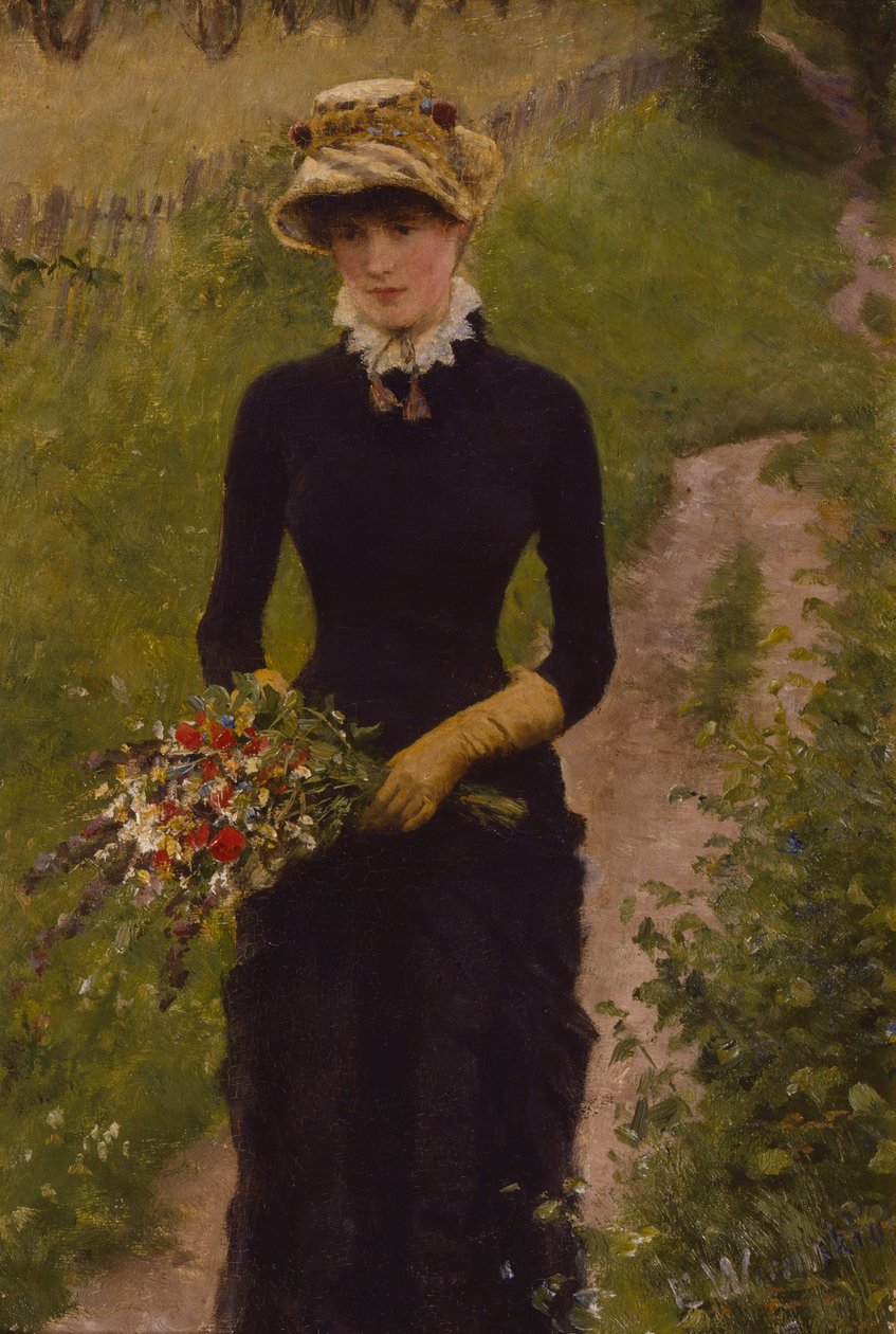 Gehende junge Frau von Erik Theodor Werenskiold