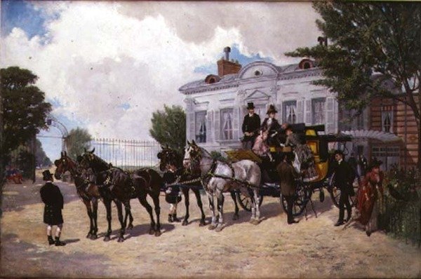 Die Droschke von Ernest Alexandre Bodoy