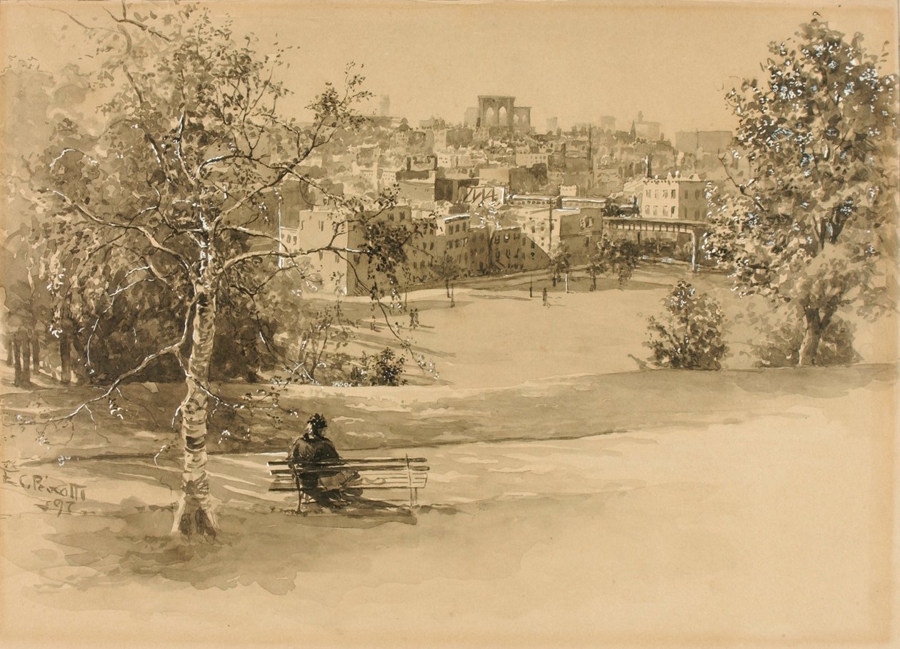 Blick über die Stadt(?) von Ernest C. Peixotto