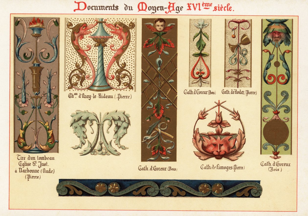 Designelemente aus dem 16. Jahrhundert von Ernest Guillot