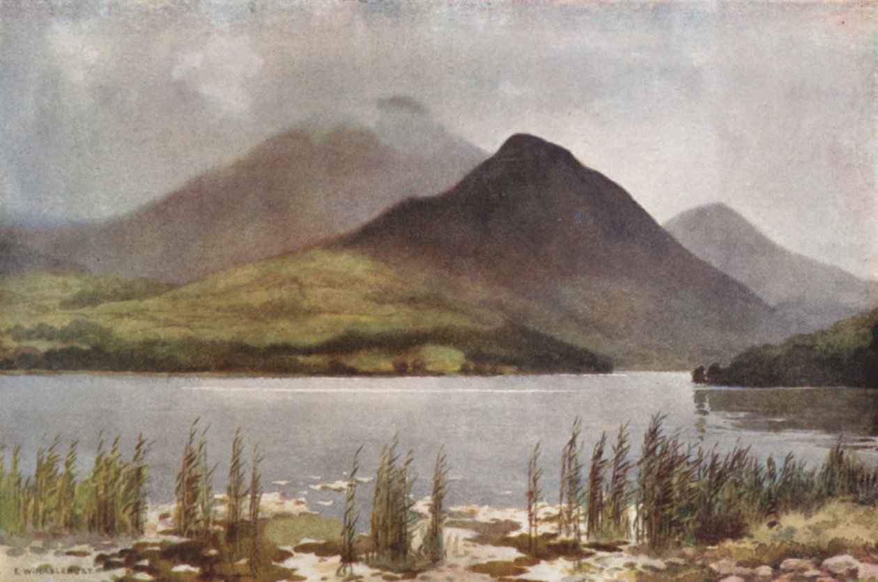 Bassenthwaite Lake und Skiddaw von Ernest William Haslehust