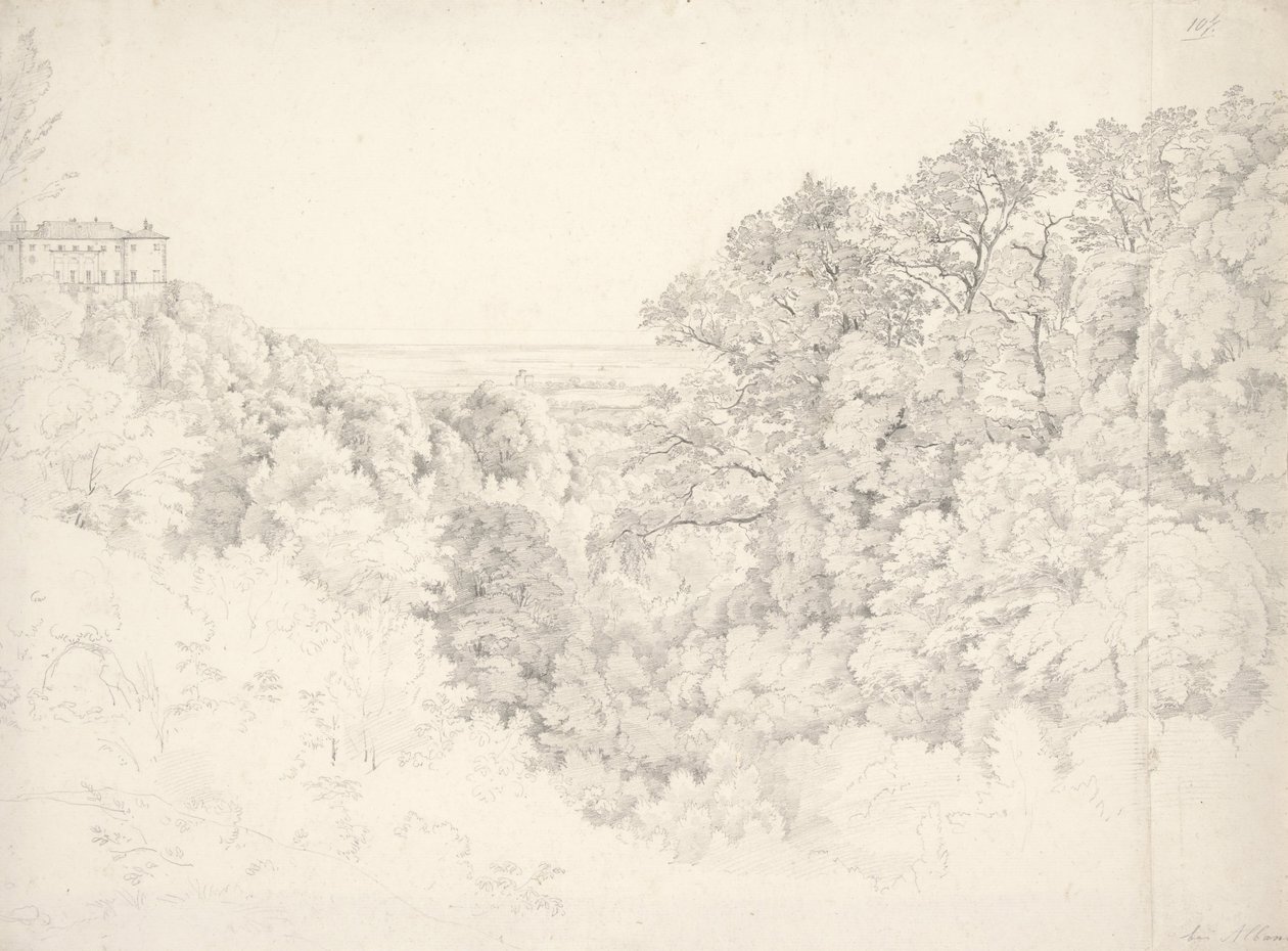 Blick von Ariccia bei Albano von Ernst Fries