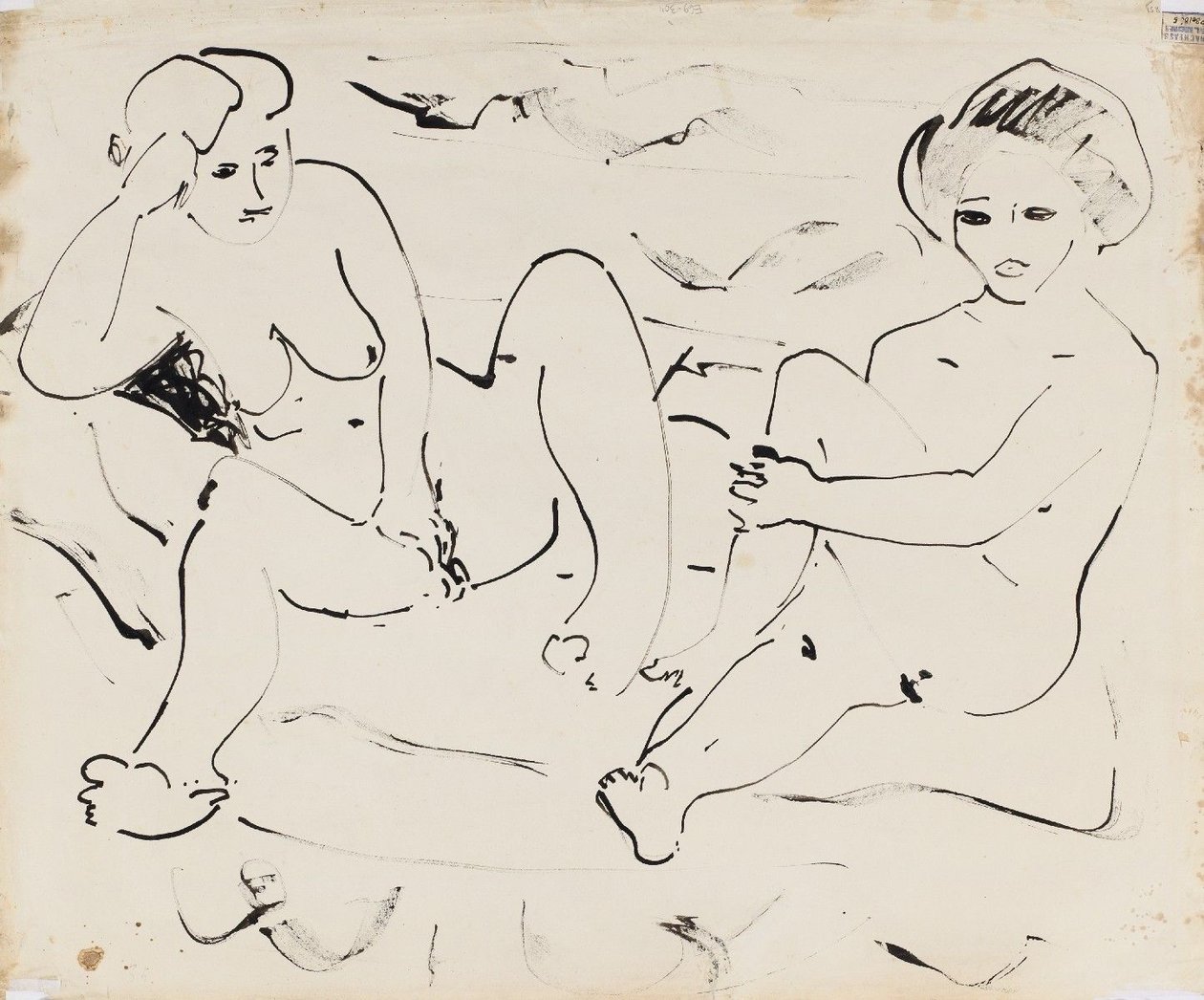 Akt (verso) von Ernst Ludwig Kirchner