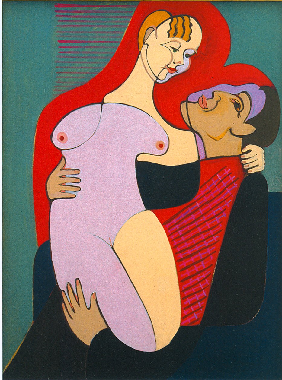 Großes Liebespaar von Ernst Ludwig Kirchner
