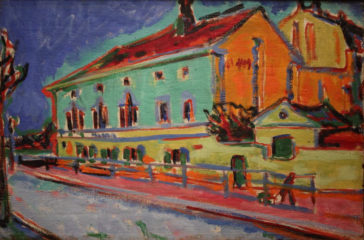 Häuser in Dresden von Ernst Ludwig Kirchner