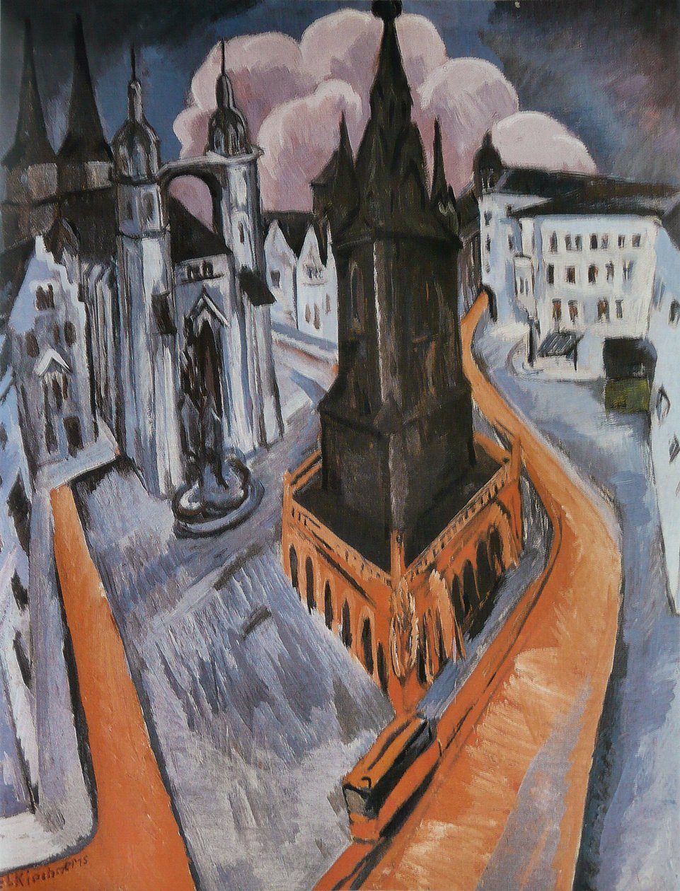 Der rote Turm von Ernst Ludwig Kirchner