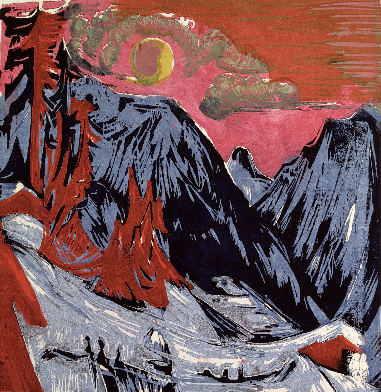 Berge im Winter, 1919 von Ernst Ludwig Kirchner