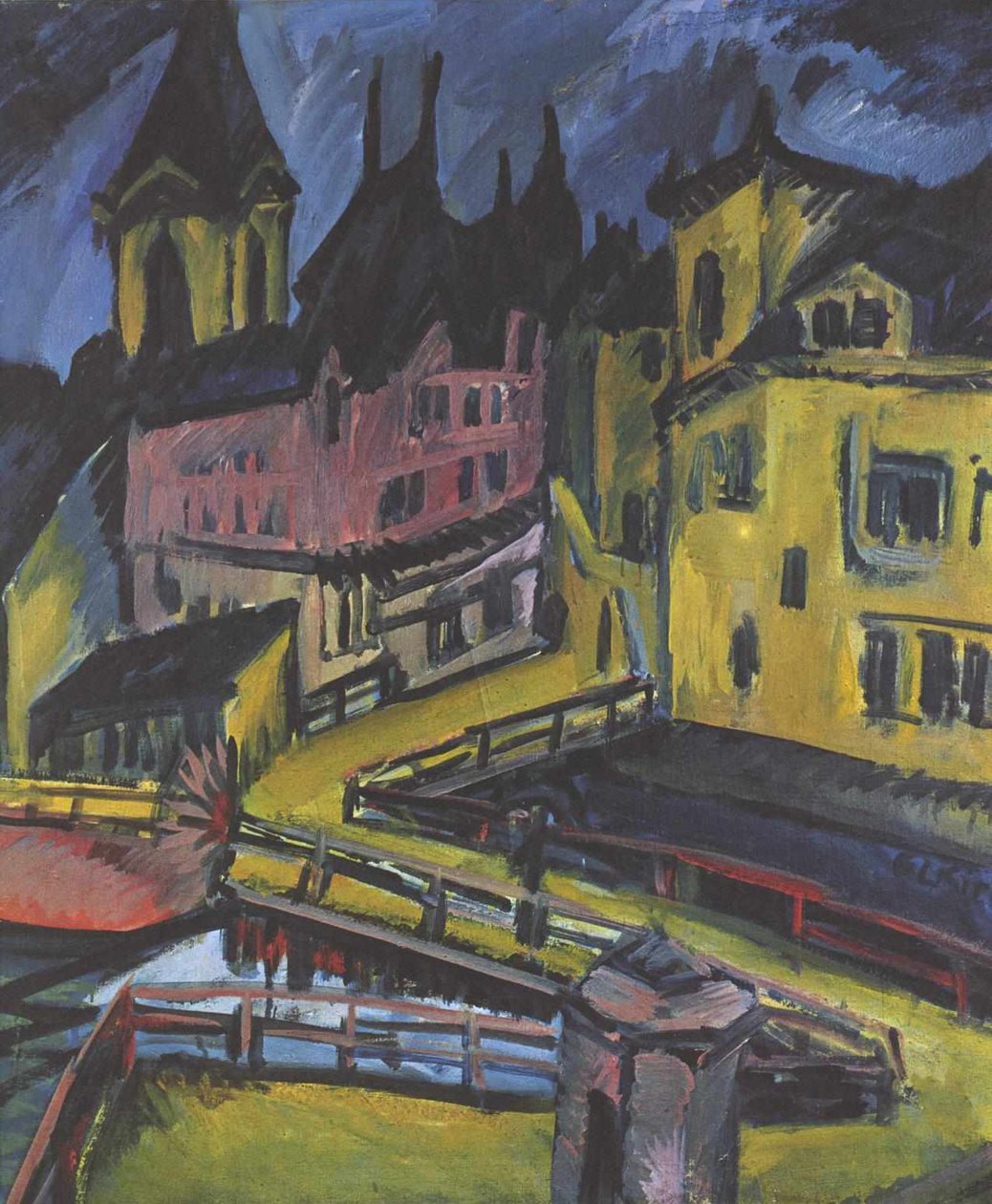 Pfortensteg Chemnitz von Ernst Ludwig Kirchner