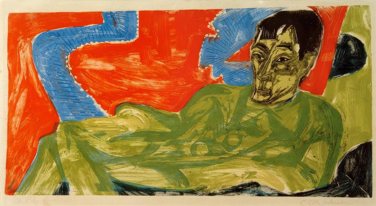 Porträt Otto Mueller von Ernst Ludwig Kirchner
