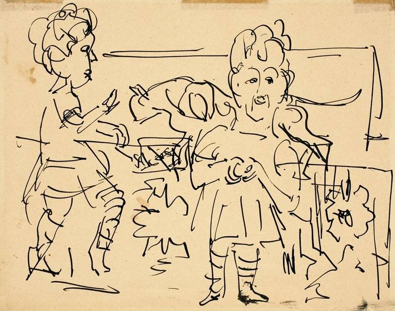 Spielende Kinder von Ernst Ludwig Kirchner