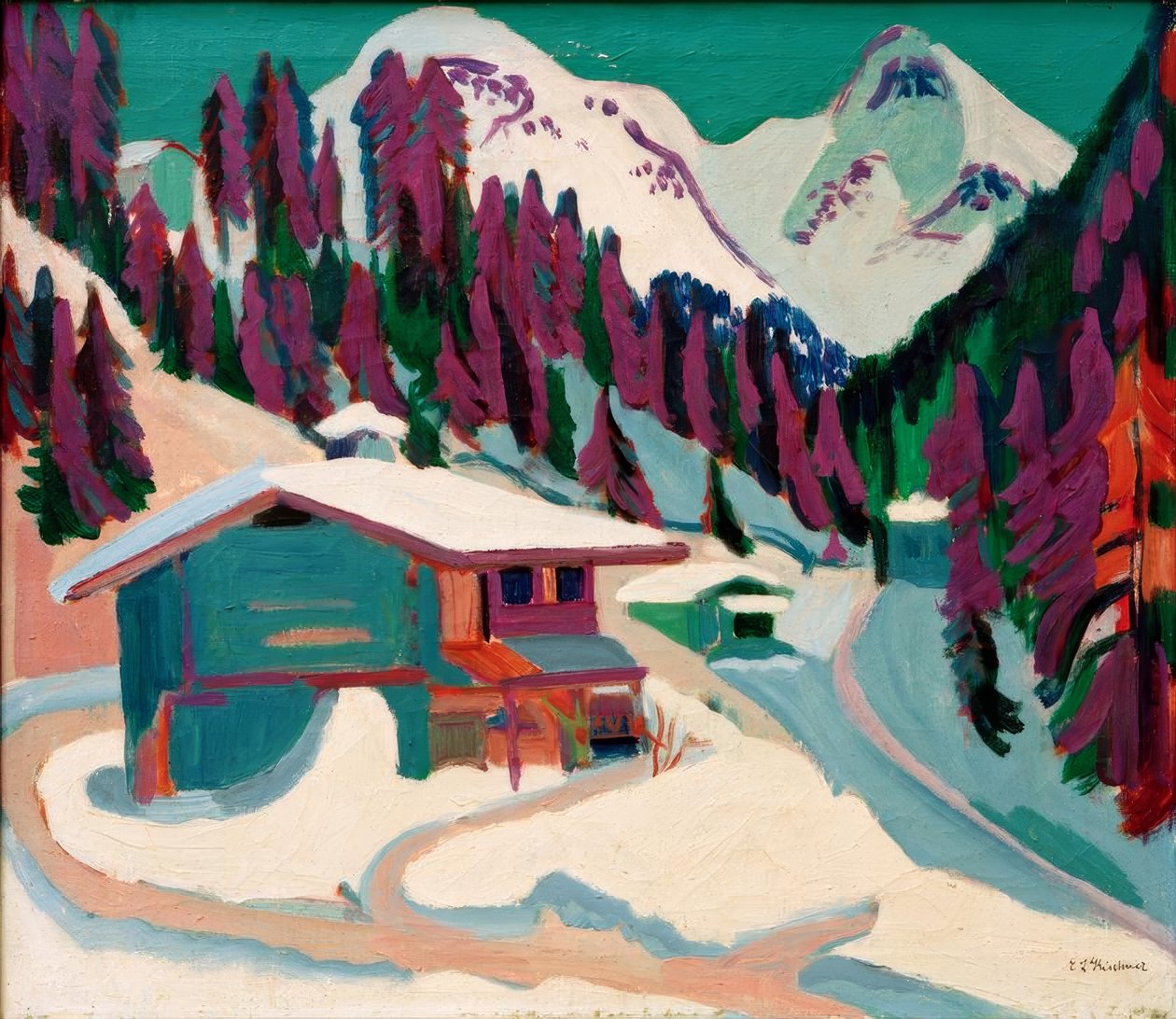 Wildboden im Schnee von Ernst Ludwig Kirchner