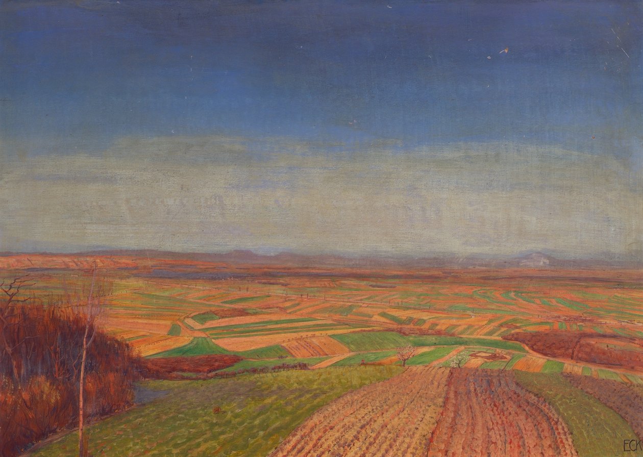 Marchfeld vom Bisamberg von Ernst Eck