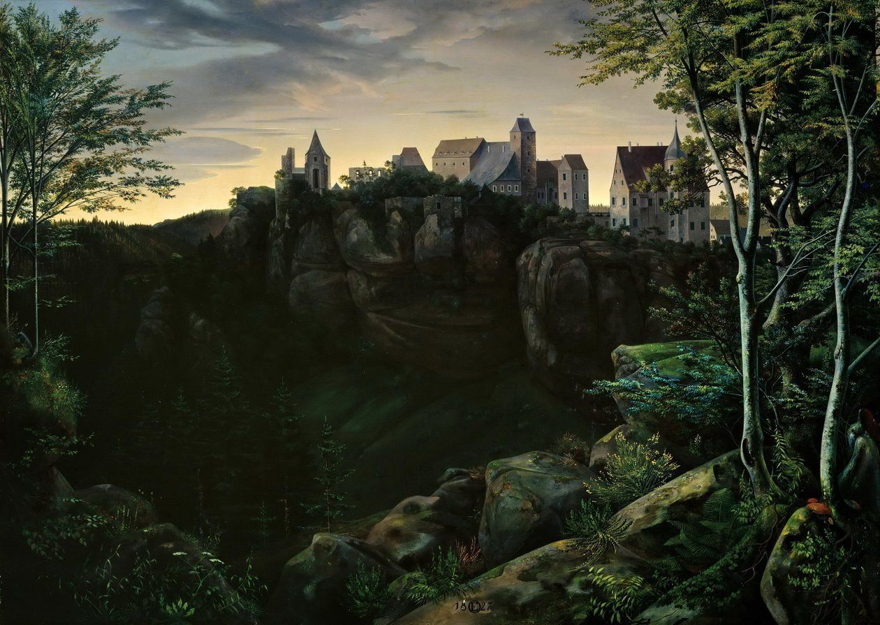 Burg Hohnstein in der Sächsischen Schweiz von Ernst Ferdinand Oehme