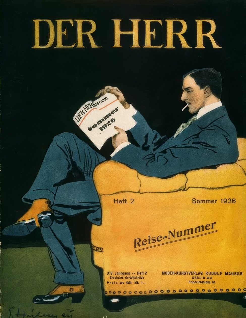 Der Herr / Mode Sommer 1926 von Ernst Heilemann