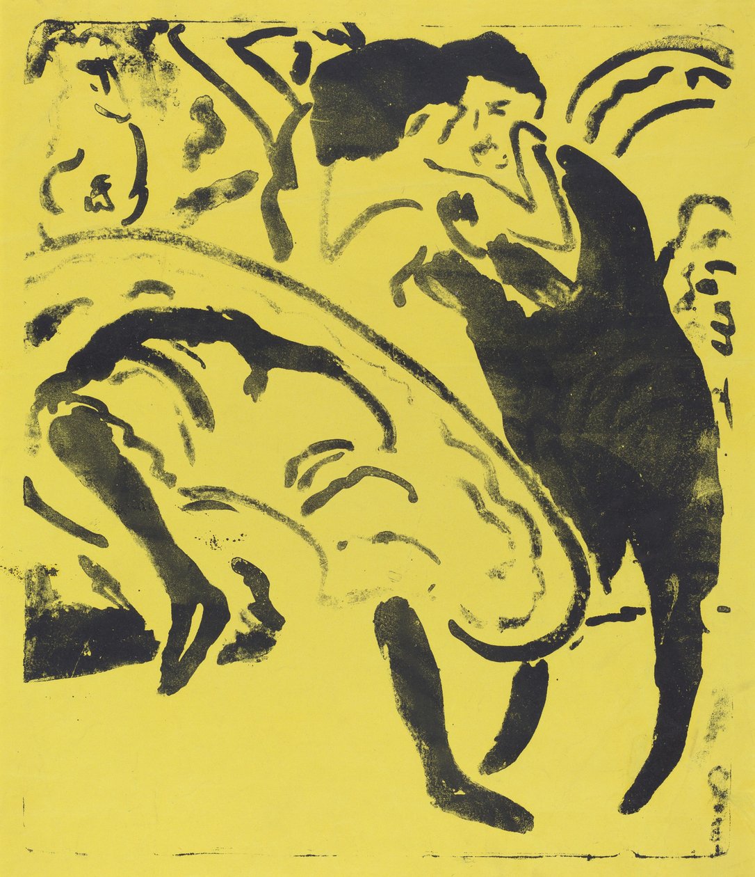 Tanzendes Paar, 1909 von Ernst Ludwig Kirchner