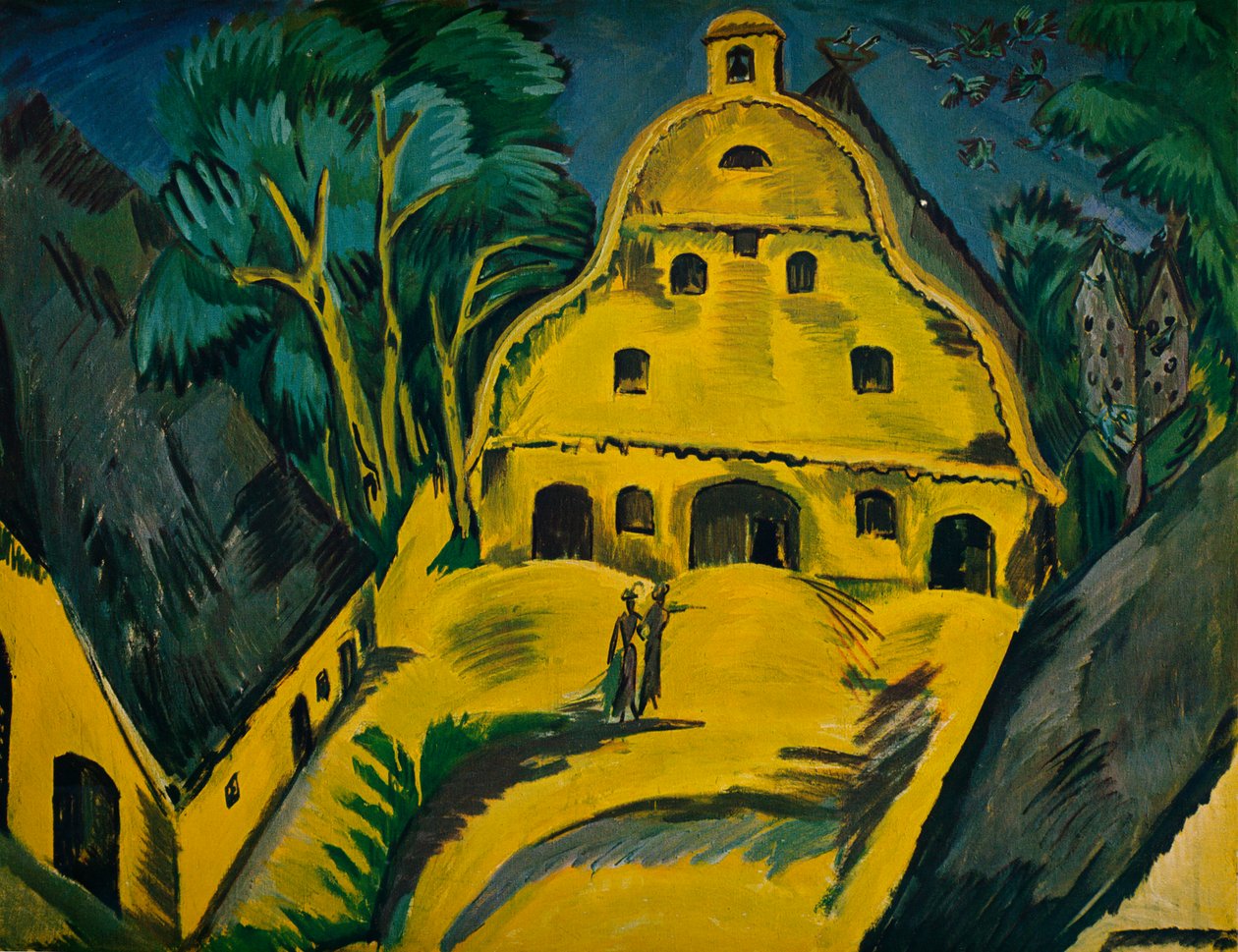 Bauernhof auf Fehmarn, 1913 von Ernst Ludwig Kirchner