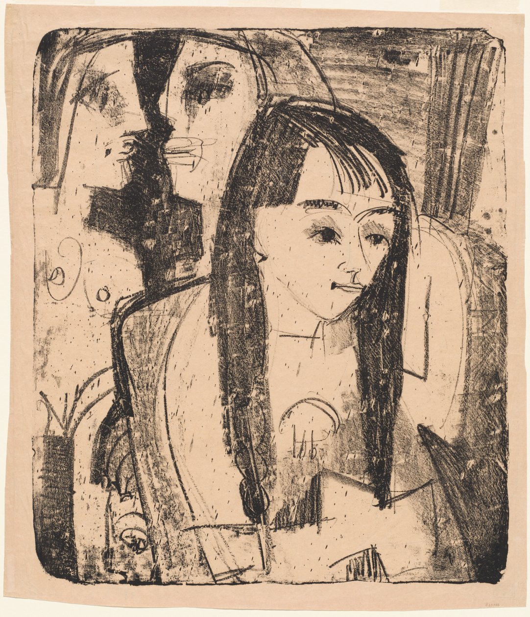 Porträt eines Mädchens, 1921 von Ernst Ludwig Kirchner