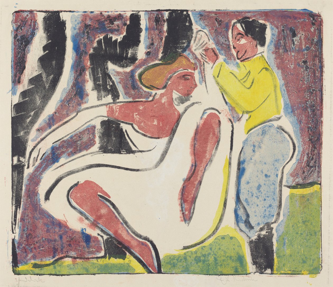 Russische Tänzer, 1909 von Ernst Ludwig Kirchner