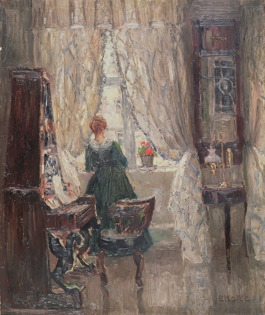 Im Salon, ca. 1910 von Ernst Kolbe