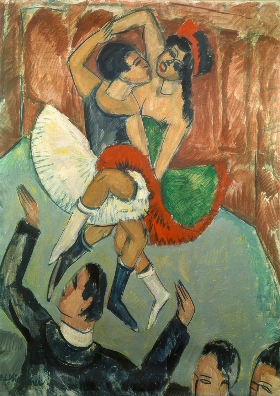 Schwarze Frauen tanzen von Ernst Ludwig Kirchner