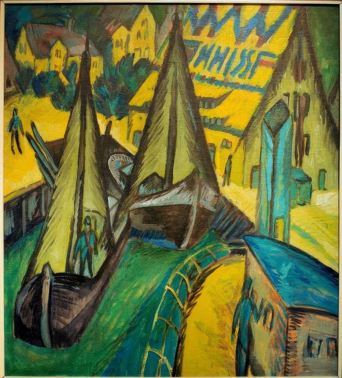 Hafen von Burgstaaken von Ernst Ludwig Kirchner