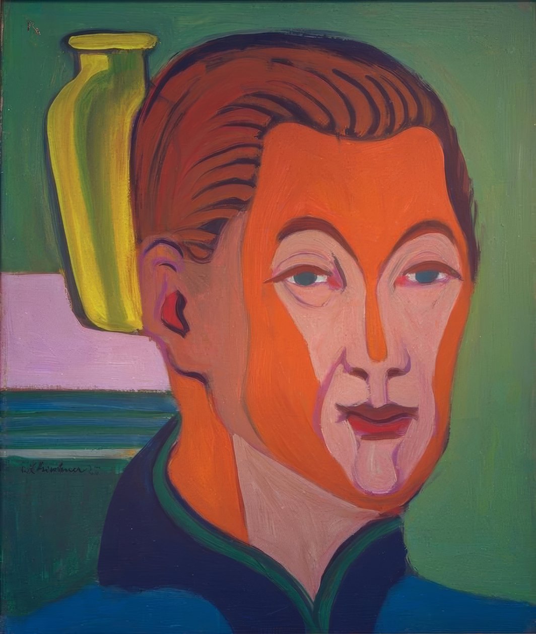 Kopf des Malers (Selbstbildnis) von Ernst Ludwig Kirchner