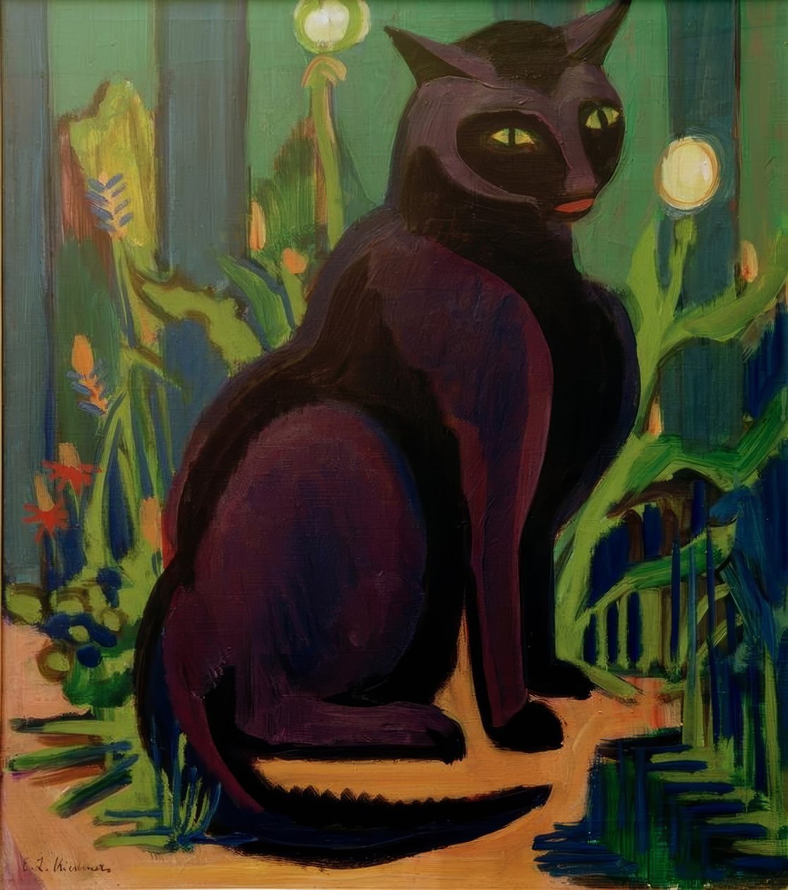 Schwarzer Kater (Kater Bobby) von Ernst Ludwig Kirchner