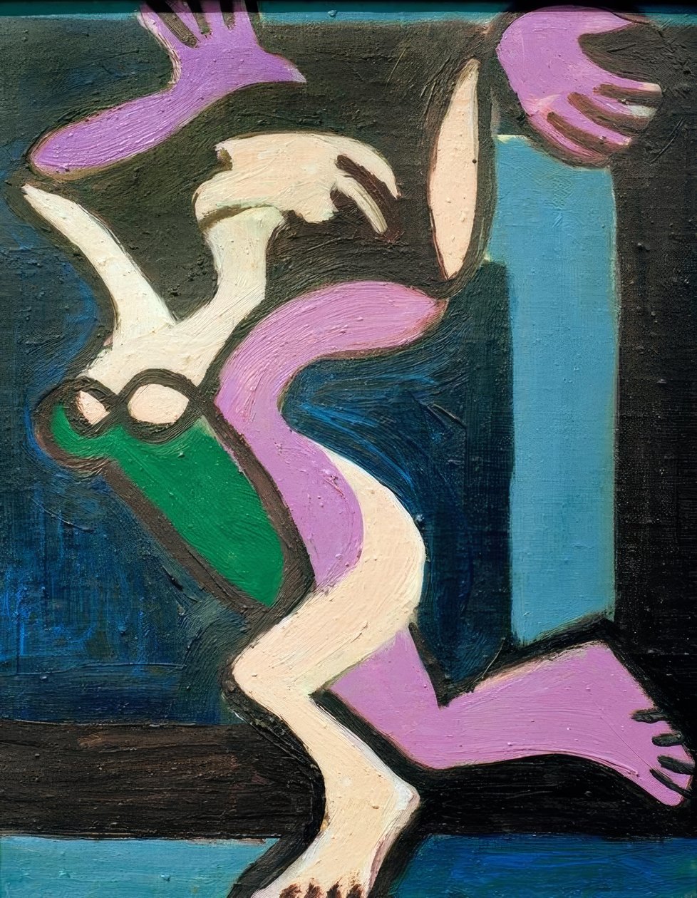 Tanzender Frauenakt, Gret Palucca von Ernst Ludwig Kirchner