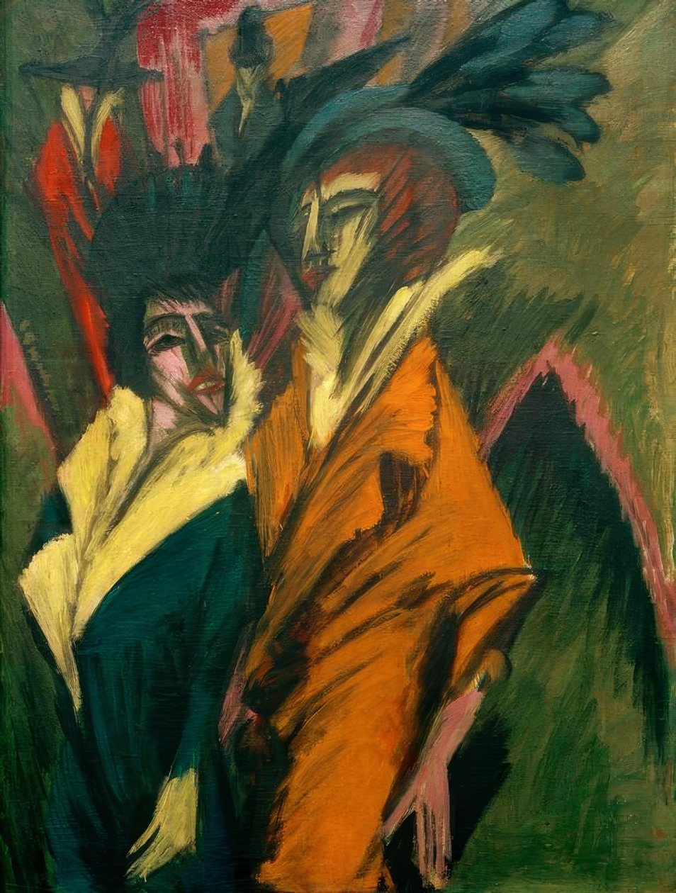 Zwei Frauen auf der Straße von Ernst Ludwig Kirchner