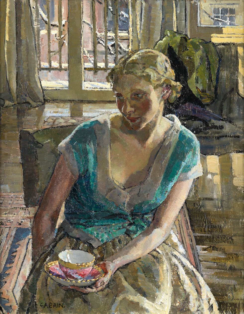 Tee im Winter von Ethel Gabain