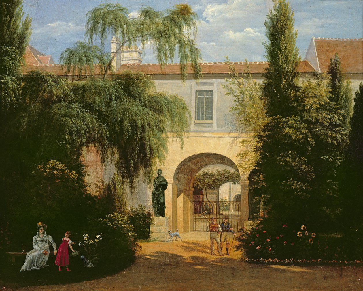 Garten in einem Innenhof von Etienne Bouhot