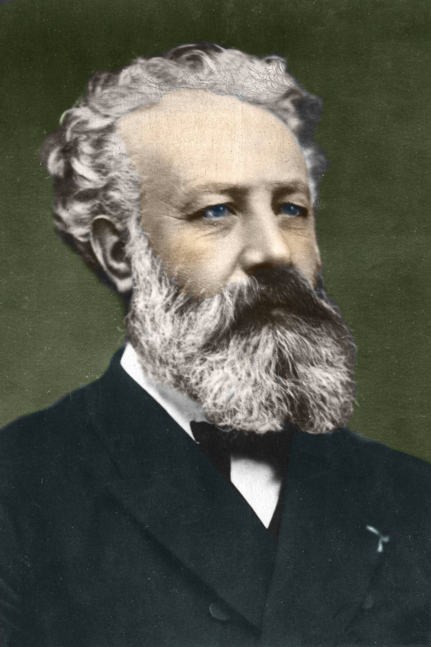 Jules Verne (1828-1905), französischer Schriftsteller, von Carjat von Etienne Carjat