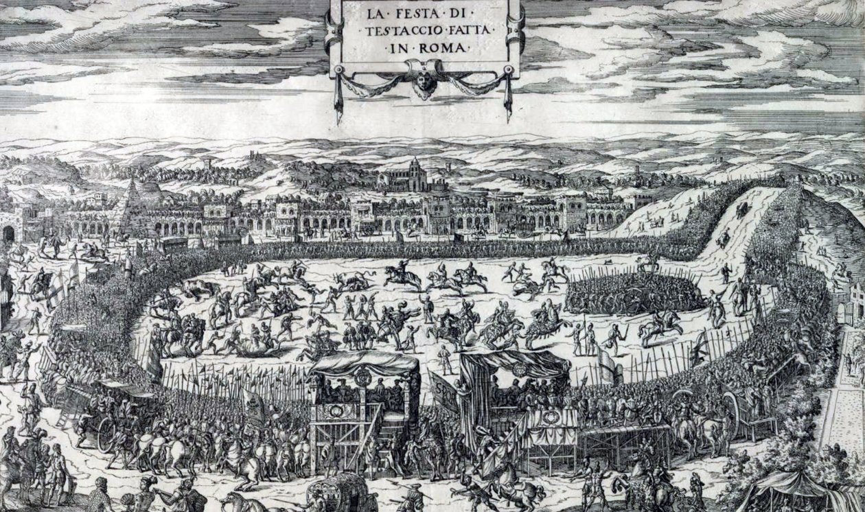 Festa di Testaccio 1554 von Etienne Duperac