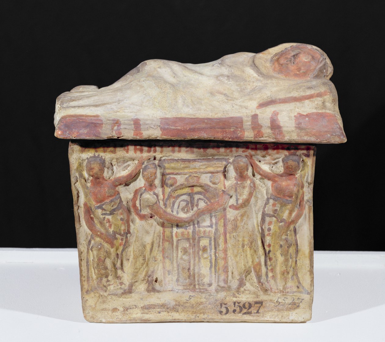 Etruskische Aschenurne, frühes 1. Jahrhundert v. Chr. von Etruscan