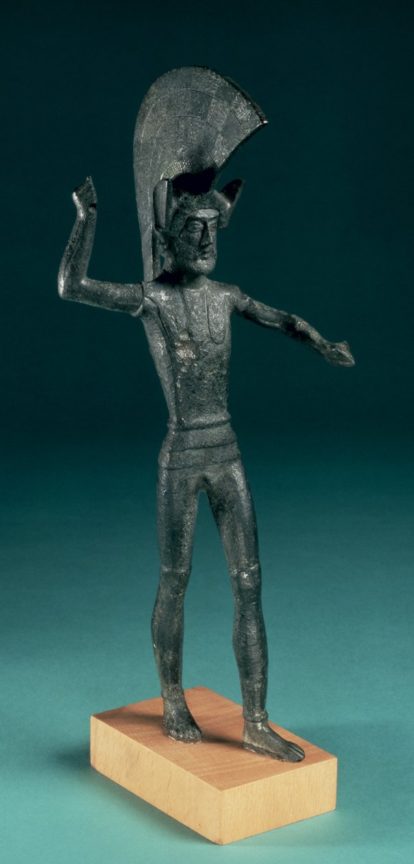 Krieger, aus Umbrien, Etruskisch, 5. Jahrhundert v. Chr. (Bronze) von Etruscan