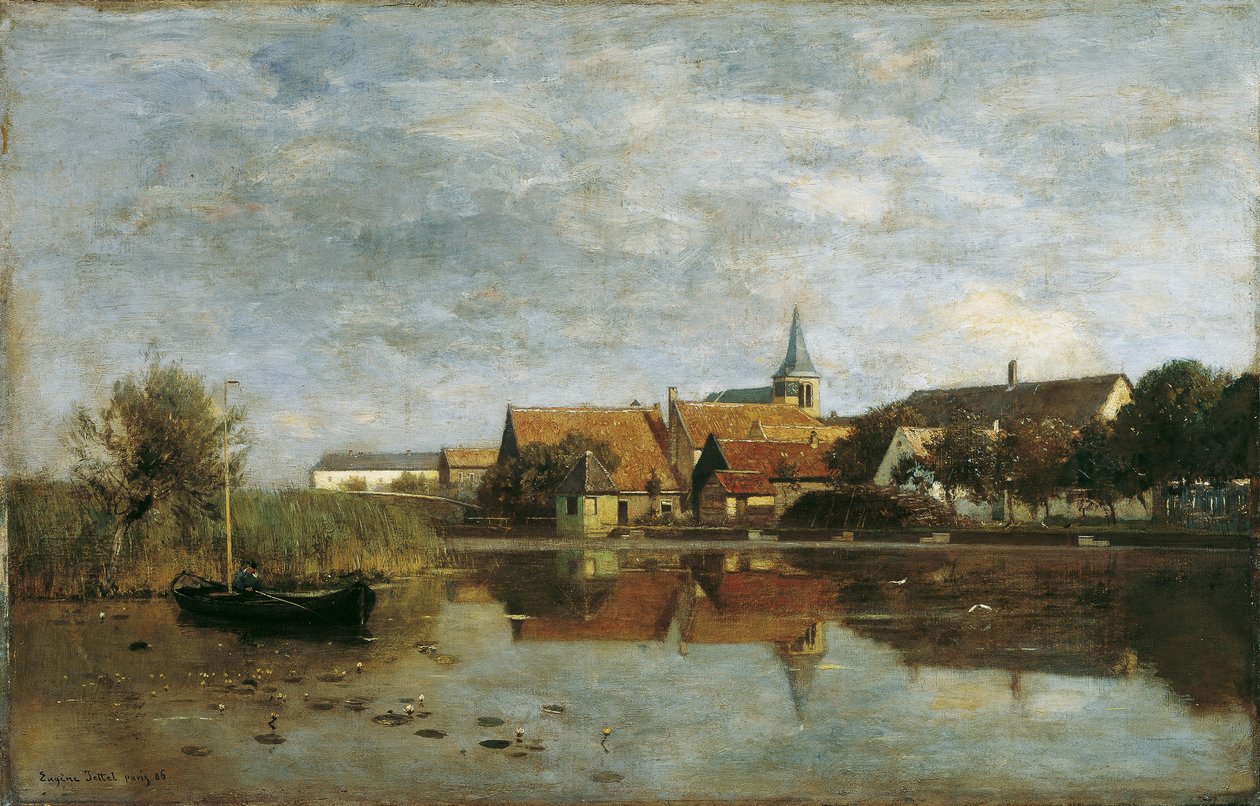Ansicht von Giessen (Nordbrabant) von Eugen Jettel