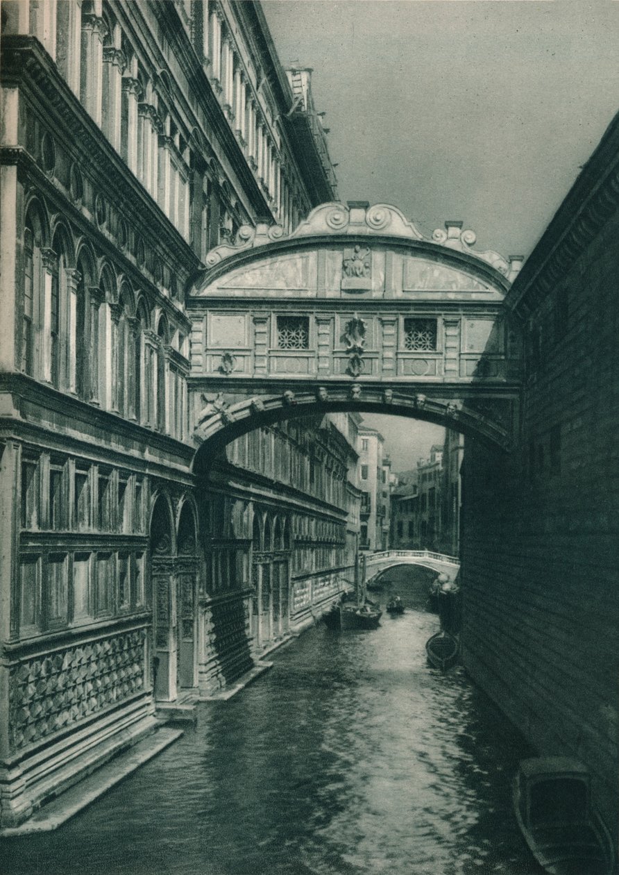 Seufzerbrücke, Venedig, Italien, 1927 von Eugen Poppel