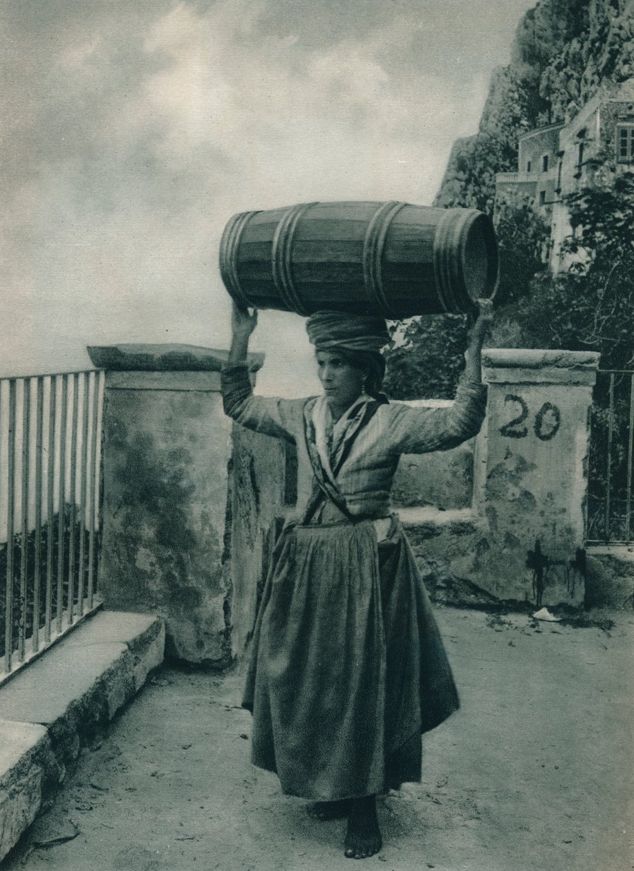 Wasserträger, Capri, Italien, 1927 von Eugen Poppel