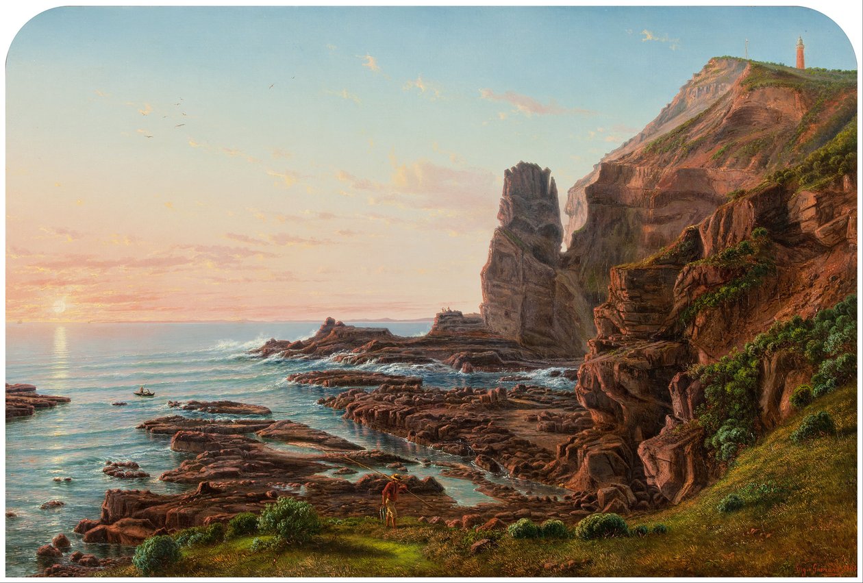 Castle Rock, Cape Schanck von Eugene von Guérard