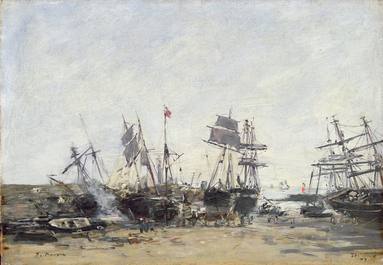 Portrieux, ca. 1873 von Eugene Louis Boudin