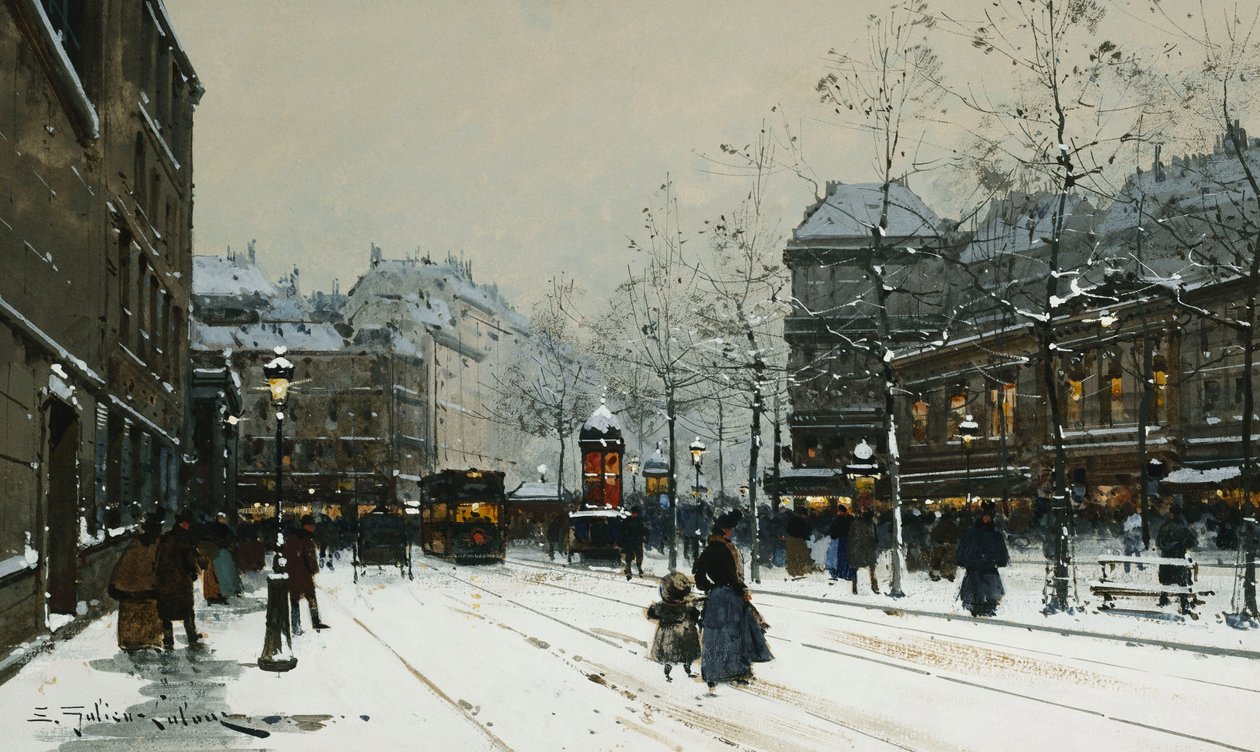 Gare du Nord, Paris von Eugene Galien Laloue