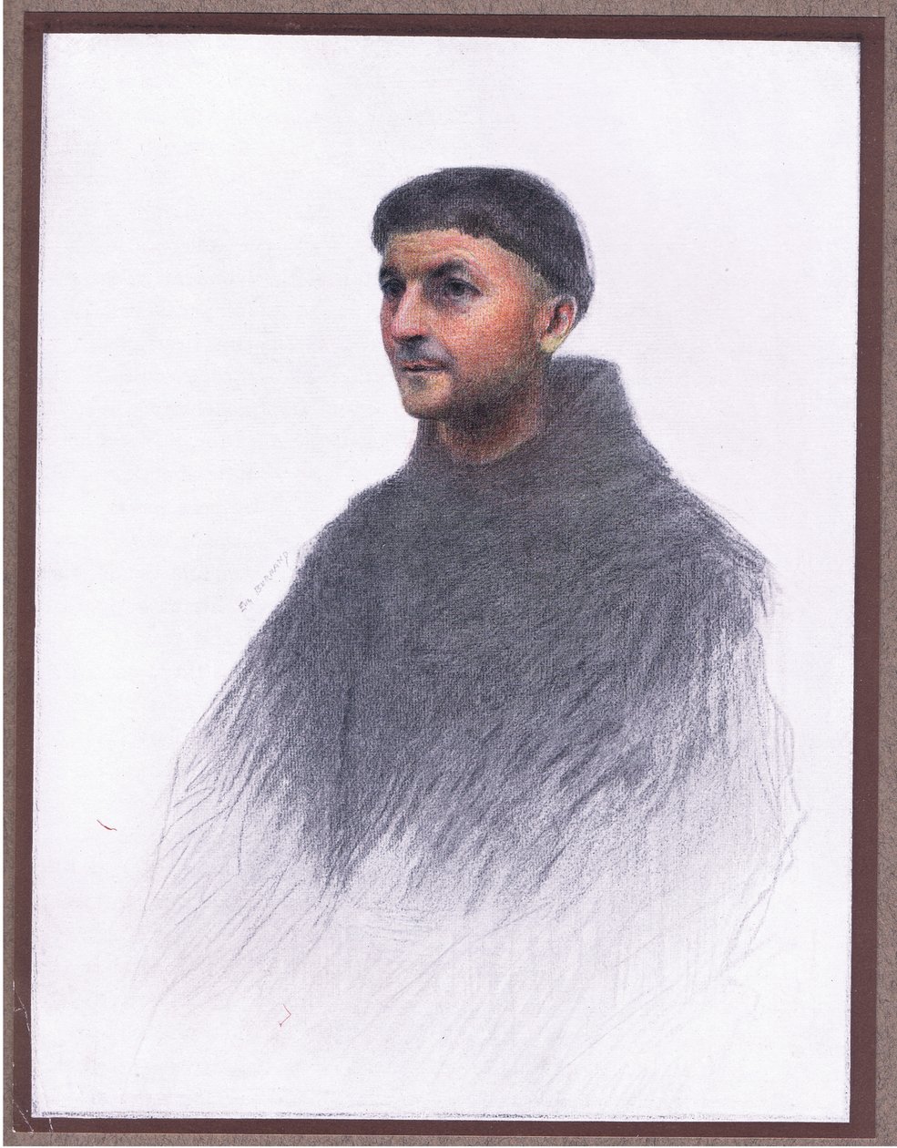 Ein Mönch von Eugene Burnand