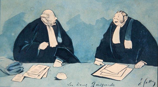 Zwei Anwälte, um 1900 von Eugene Cottin