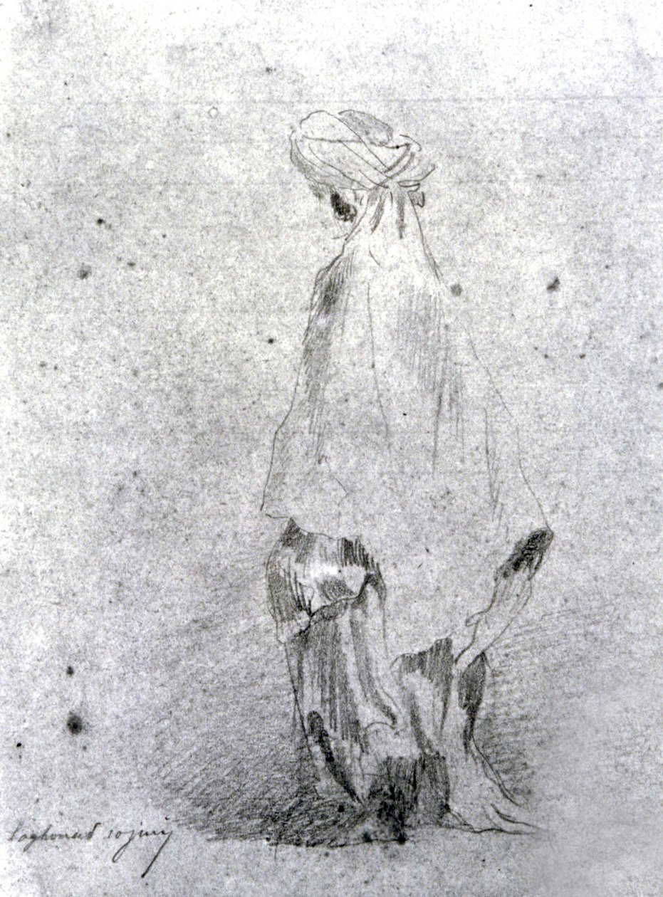 Frau in Laghouat, Algerien von Eugène Fromentin