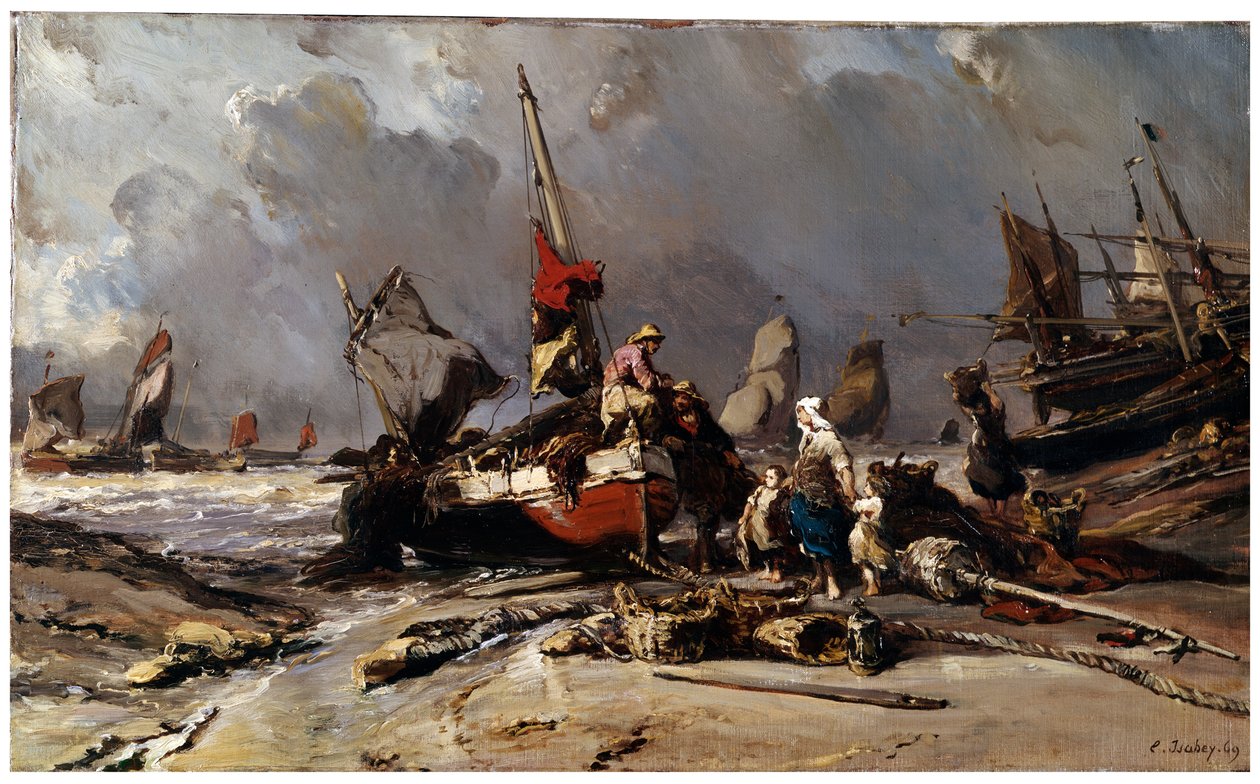 Nach dem Sturm, 1869 von Eugene Isabey